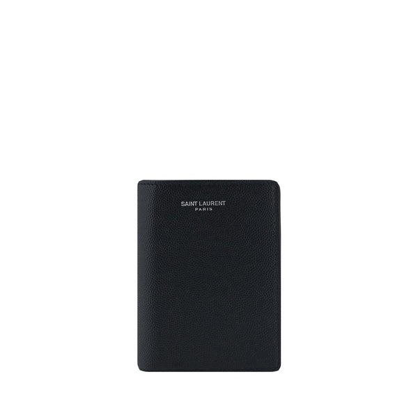 Saint Laurent 100% Calf Leather Bos Taurus wallet in black