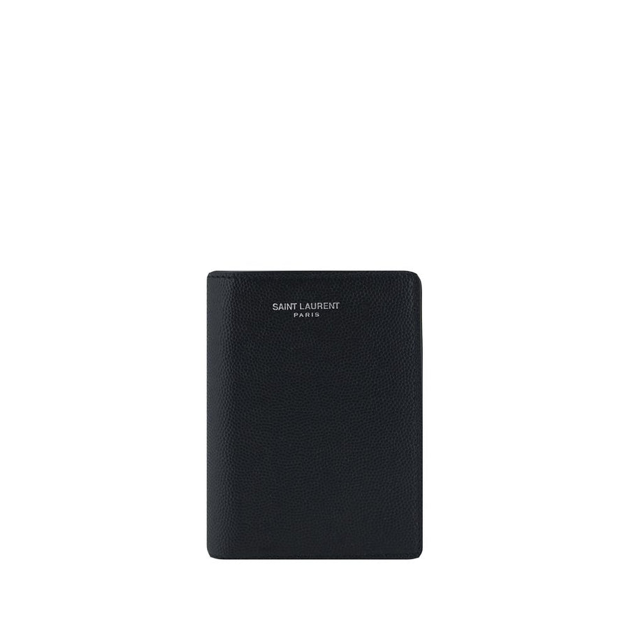 Saint Laurent 100% Calf Leather Bos Taurus wallet in black