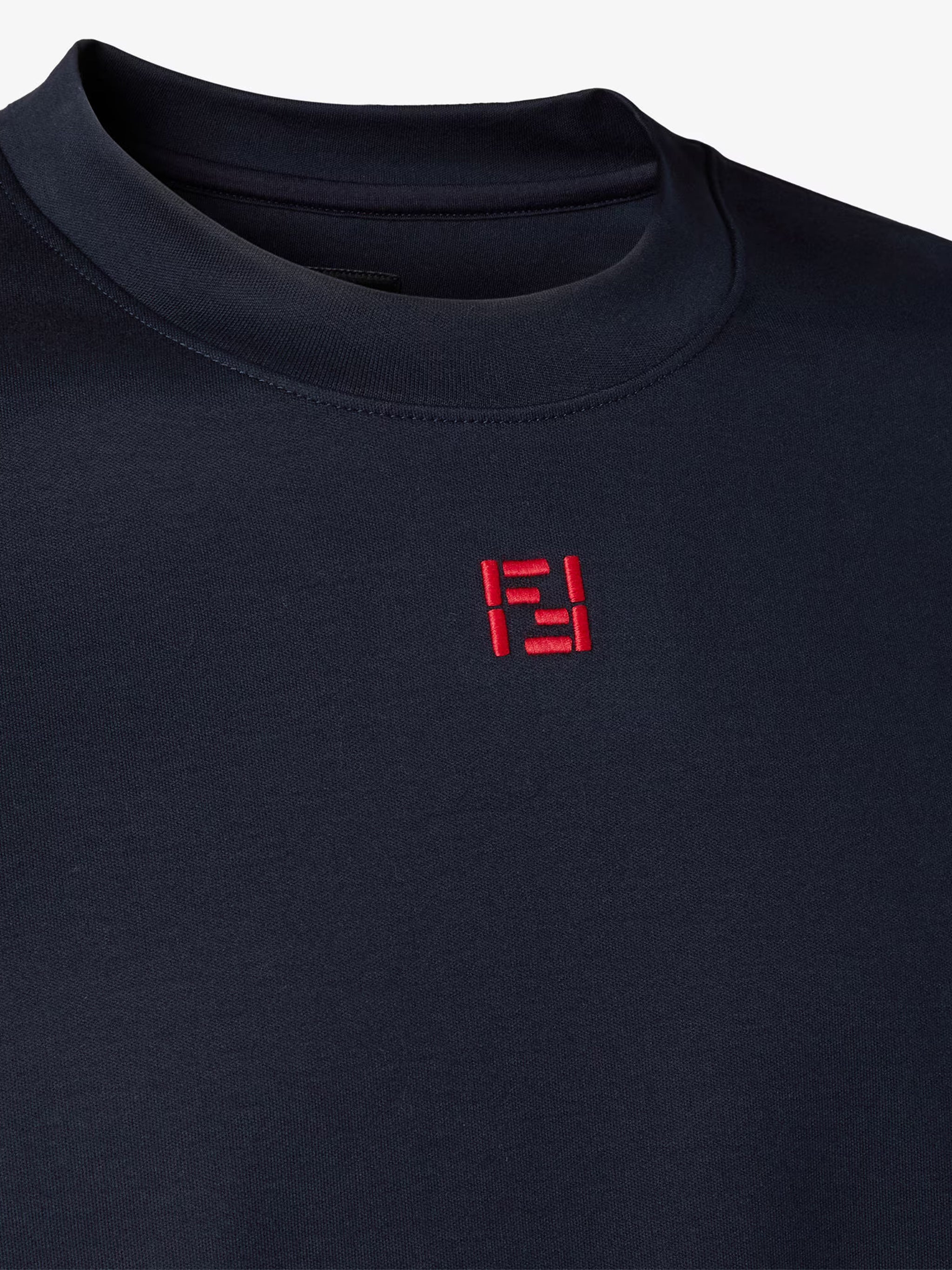 T-sh Reg Ff Stitching Embr M. J Blue T-shirt