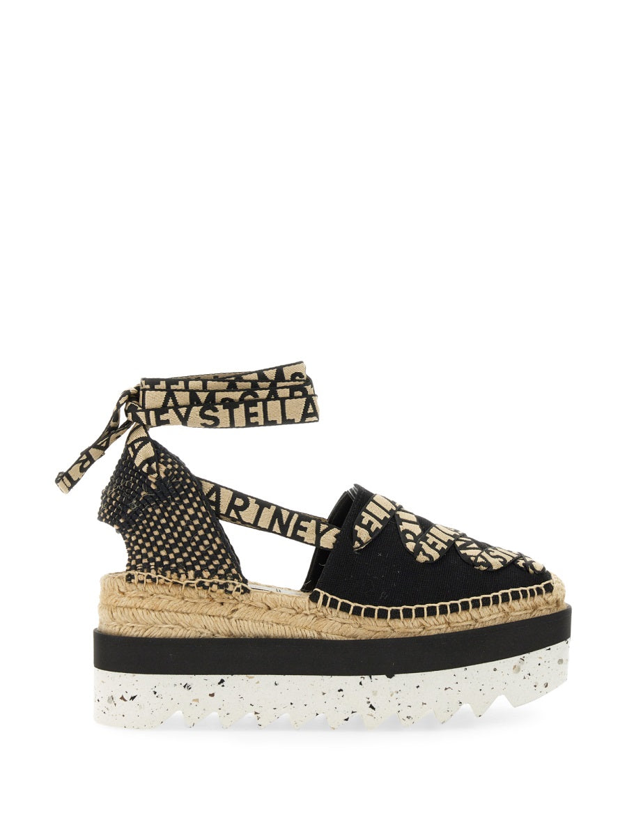 Espadrille Gaia Black Organic Cotton Trainers