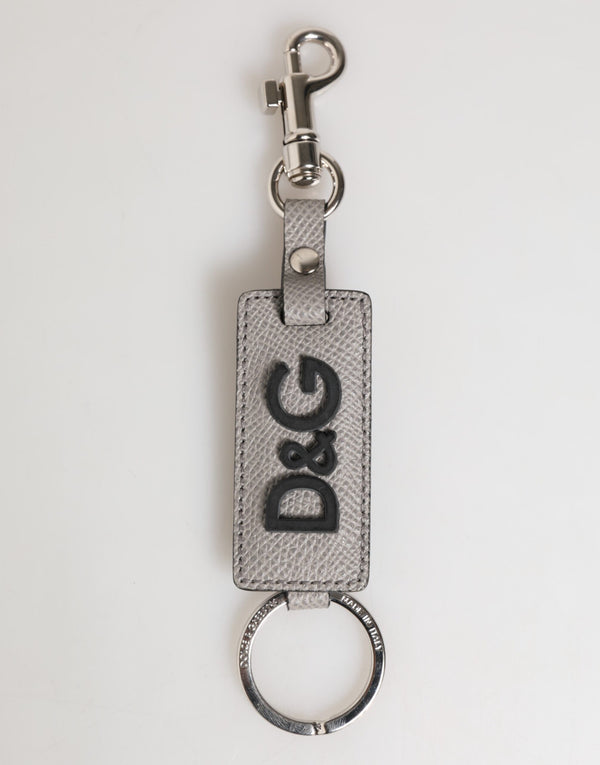Dolce & Gabbana 100% Calf Leather key case in gray