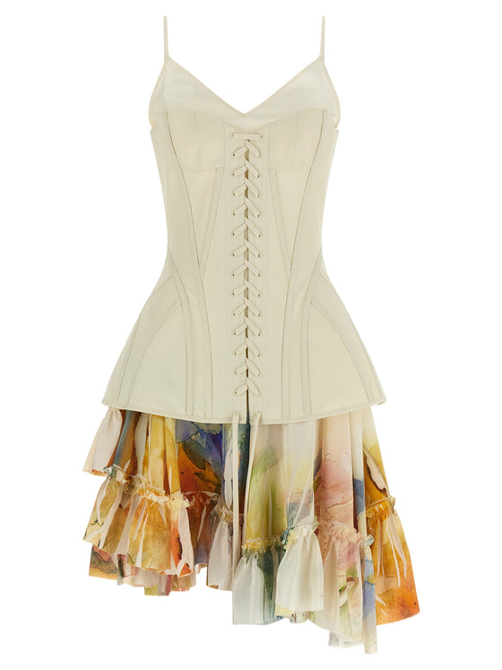 Corset Dress White Cotton