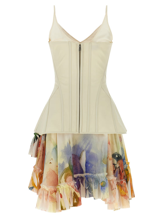 Corset Dress White Cotton
