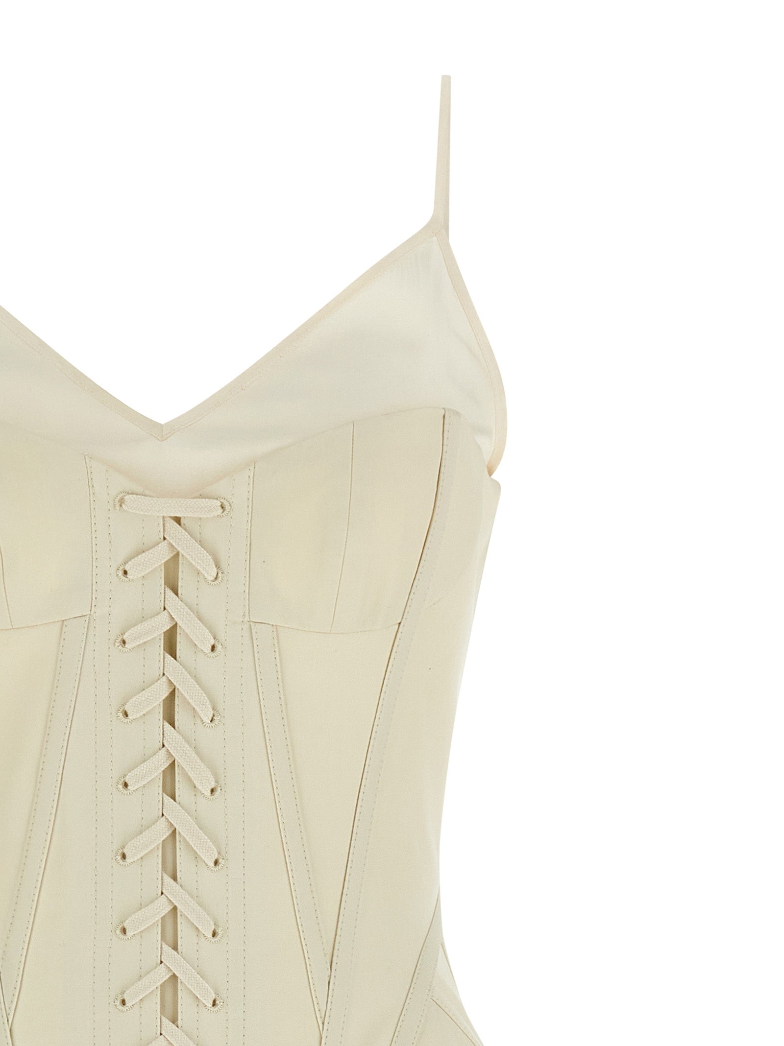 Corset Dress White Cotton