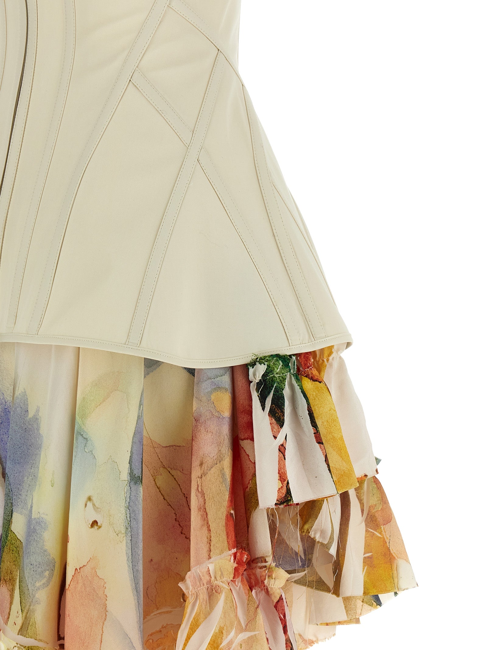 Corset Dress White Cotton