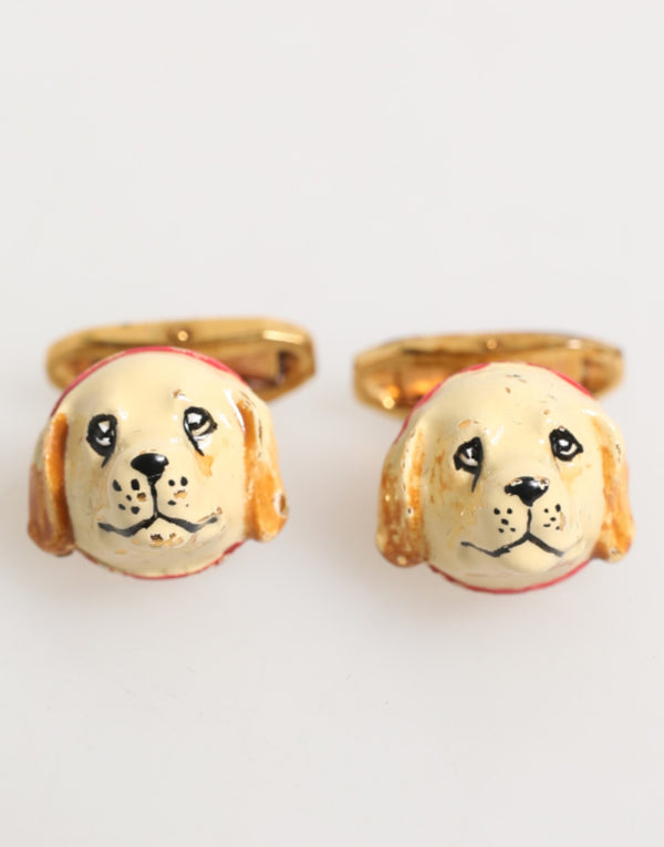 Dolce & Gabbana 100% Real Brass cufflinks in gold