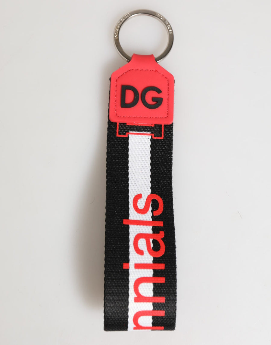 Dolce & Gabbana 90% Polyester key case in red