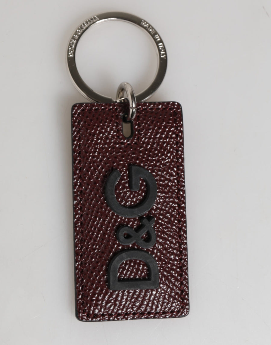 Dolce & Gabbana 100% Calf Leather key case in brown