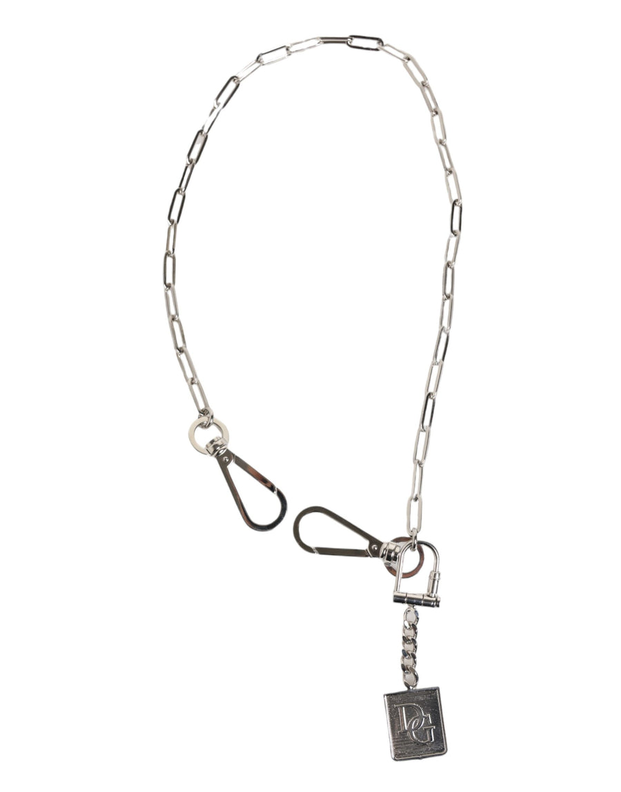 Dolce & Gabbana 60% Zamak necklace in silver