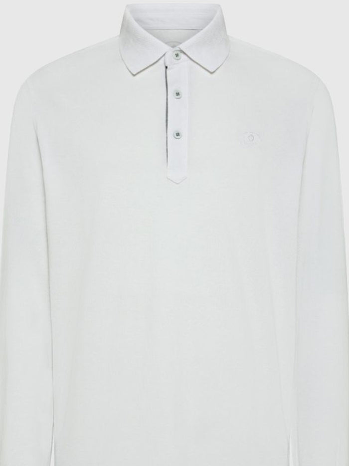 Atom White Polo