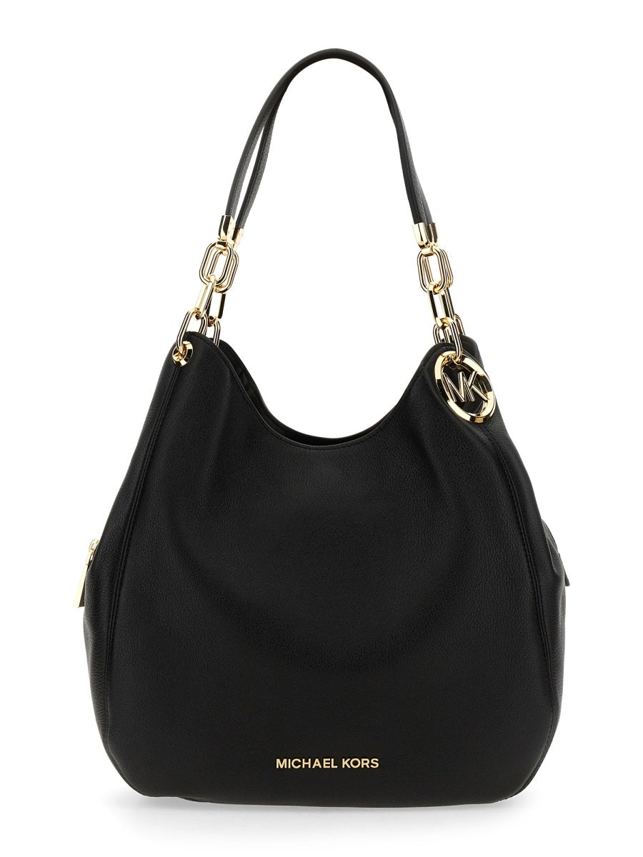 Lillie Large Shoulder Bag Black Cow Leather