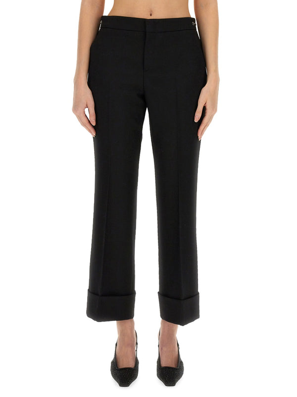 Trousers Wool Black