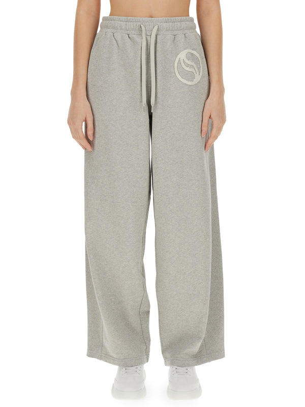Grey Jogging Pants Cotton Track