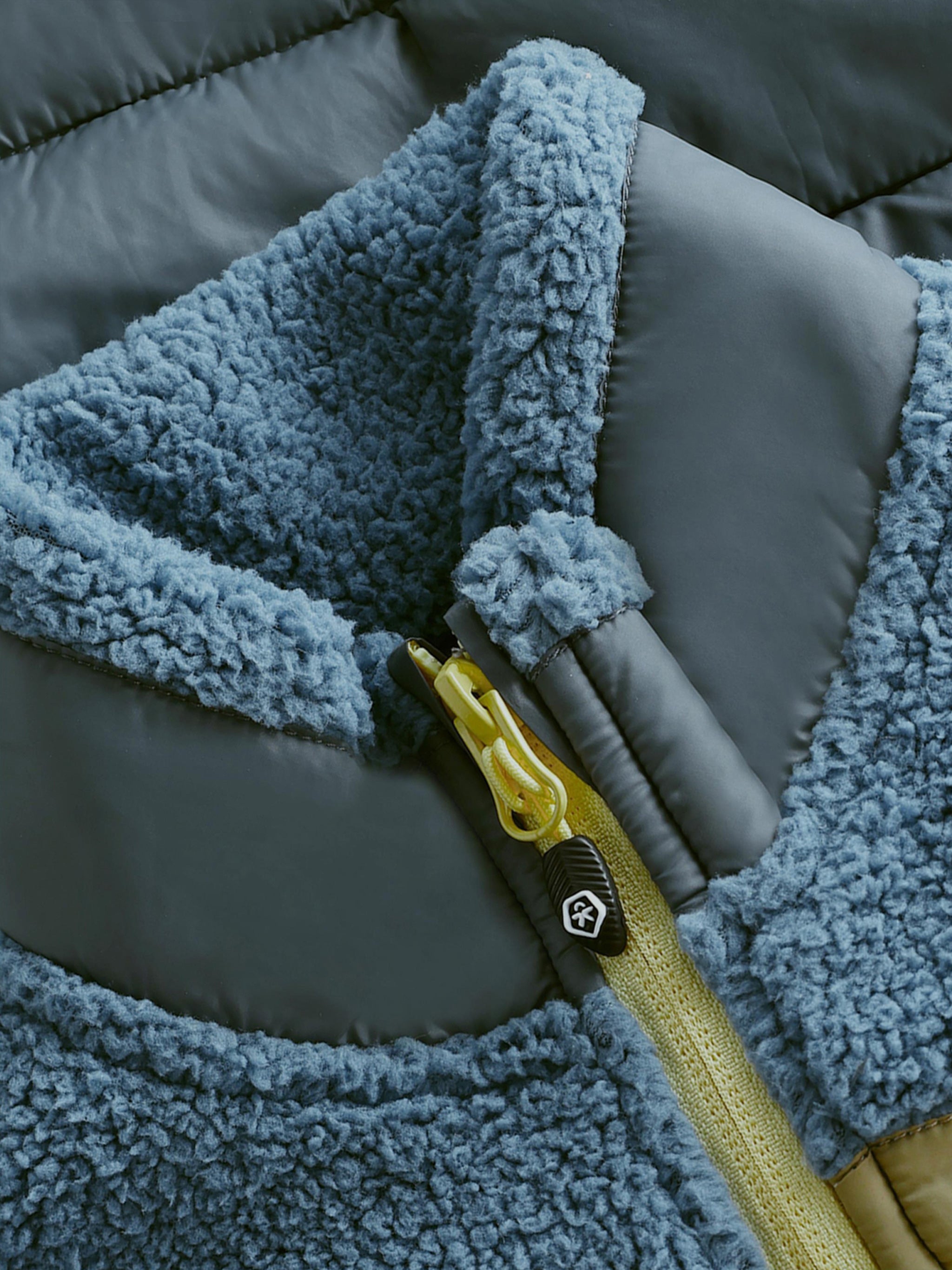 Fleece Jacket Blue Giacca