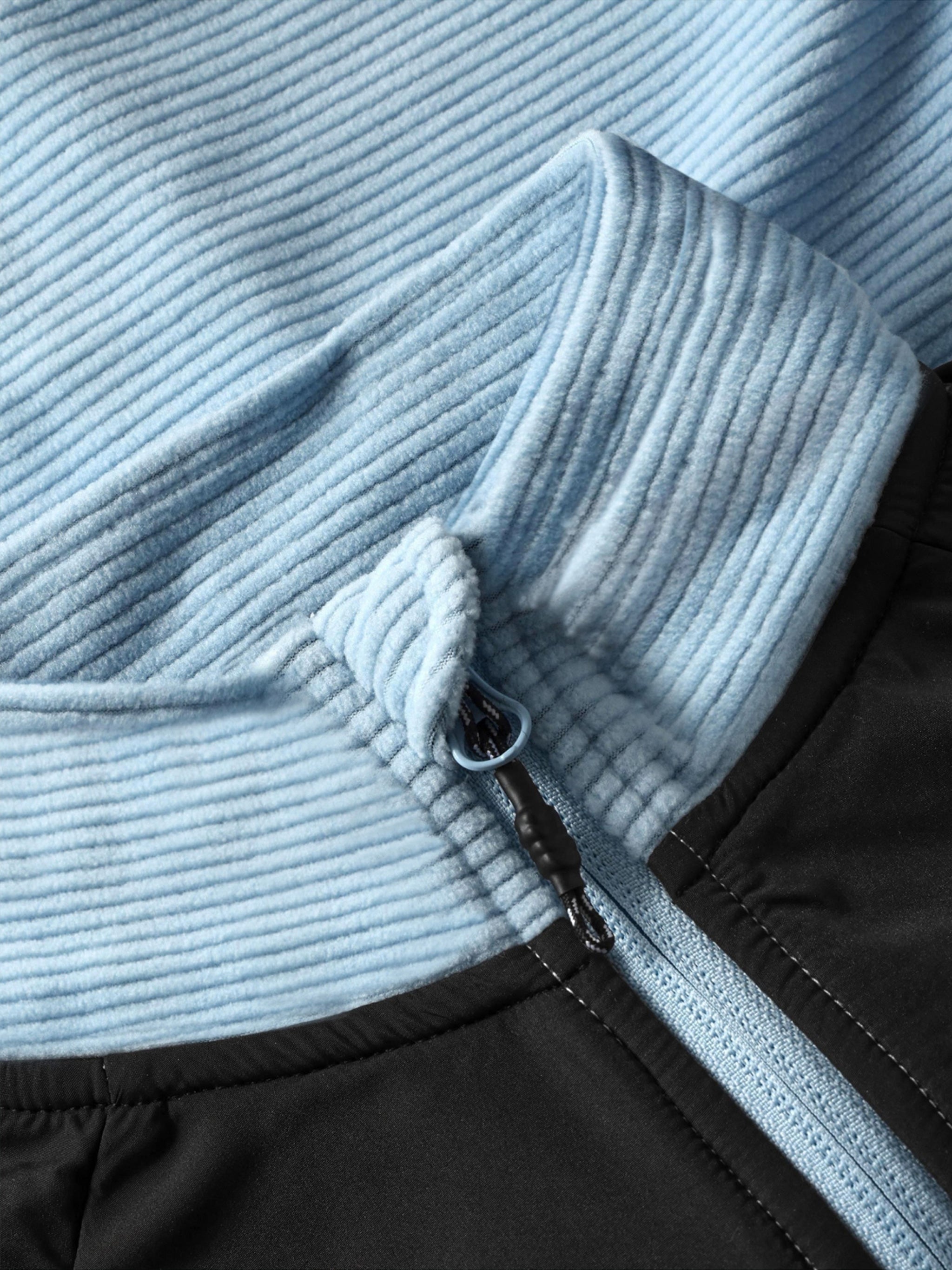 Fleece Stretch Jacket Blue Pl Ea Giacca