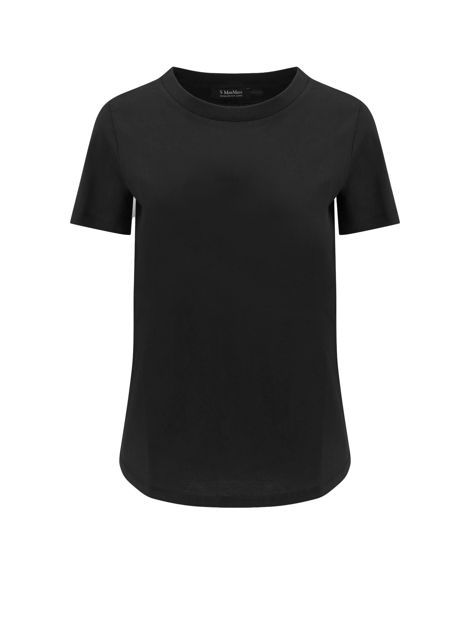 S MAX MARA T-shirts and Polos Black 100 % Cotone
