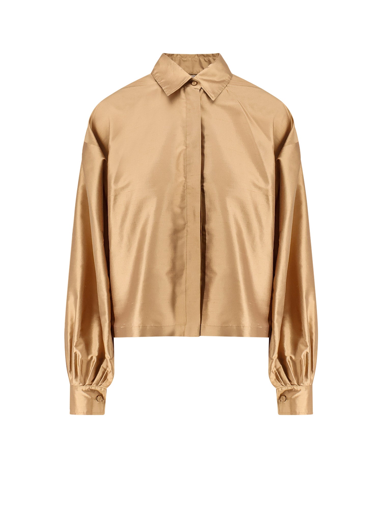 Max Mara Shirts Brown Seta