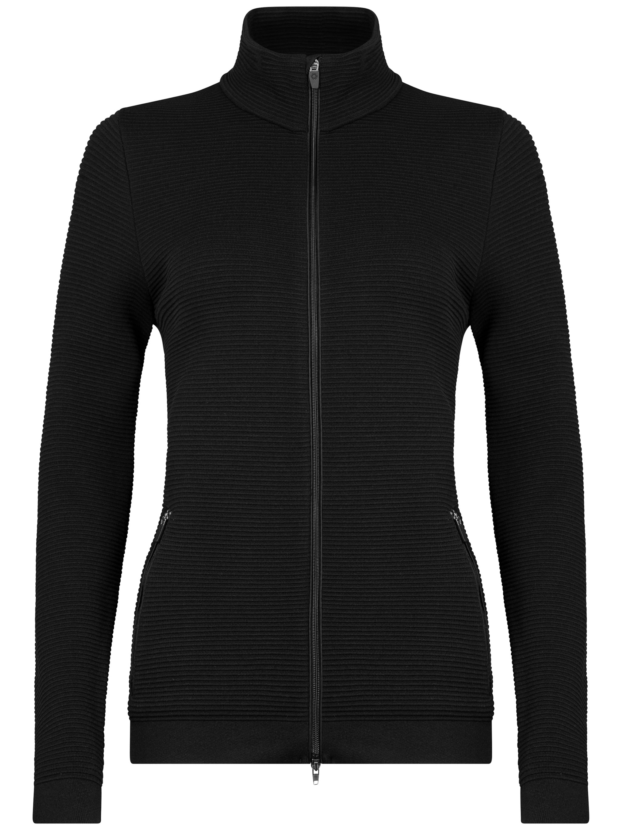 Full Zip Black Felpa