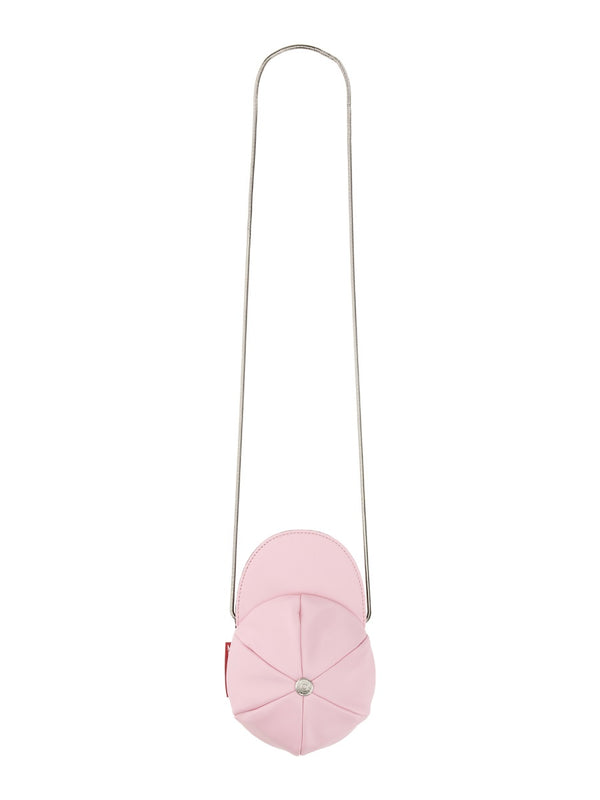 Mini Bag Pink Leather Shoulder