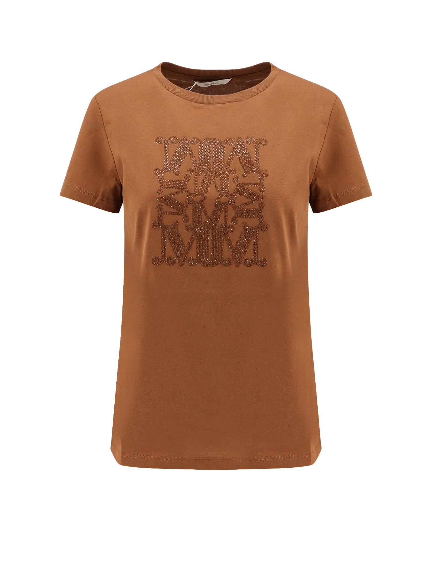 Max Mara T-shirts and Polos Brown 100 % Cotone
