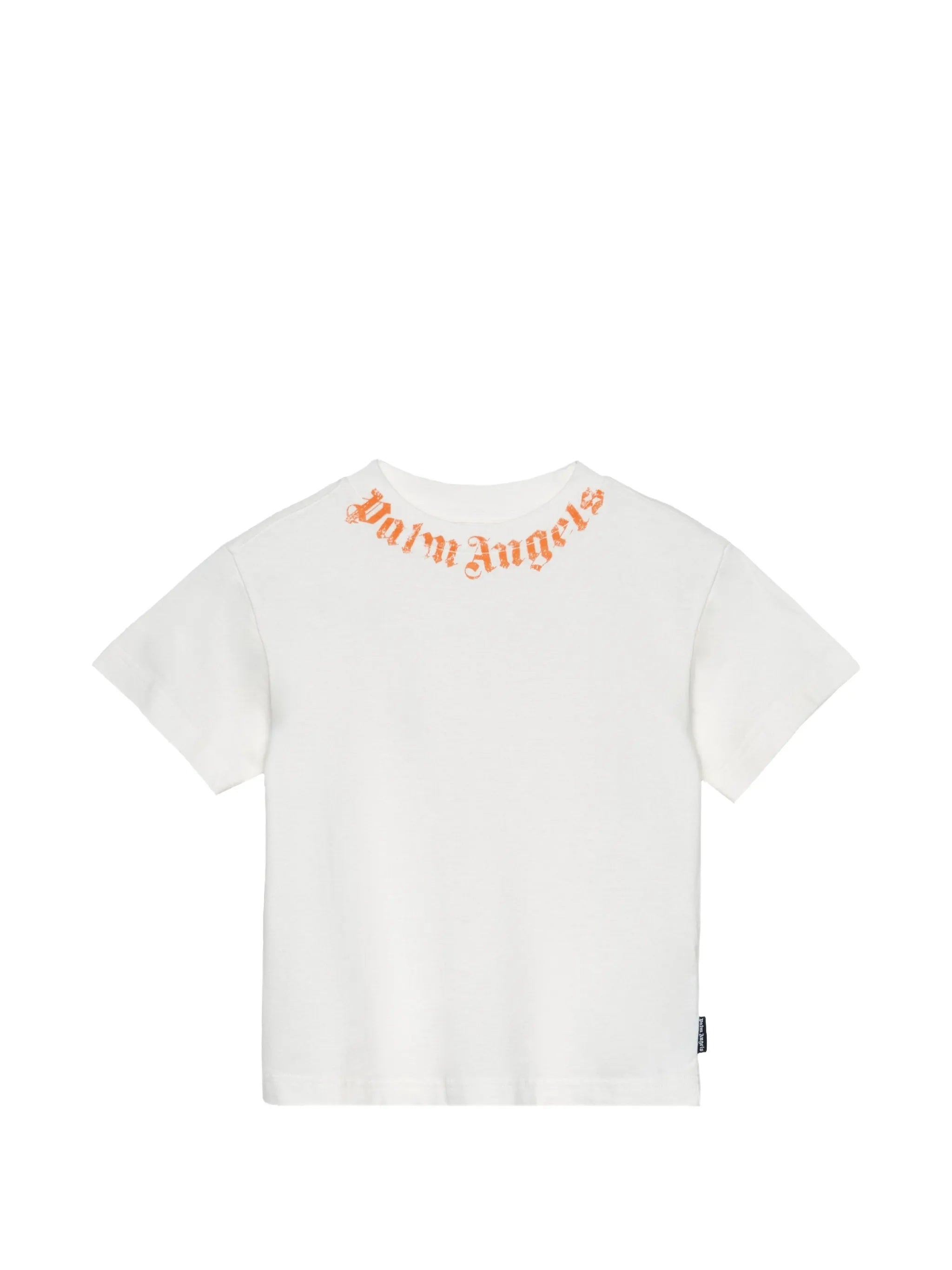 Neck Logo Brushed Tee Reg White T-shirt