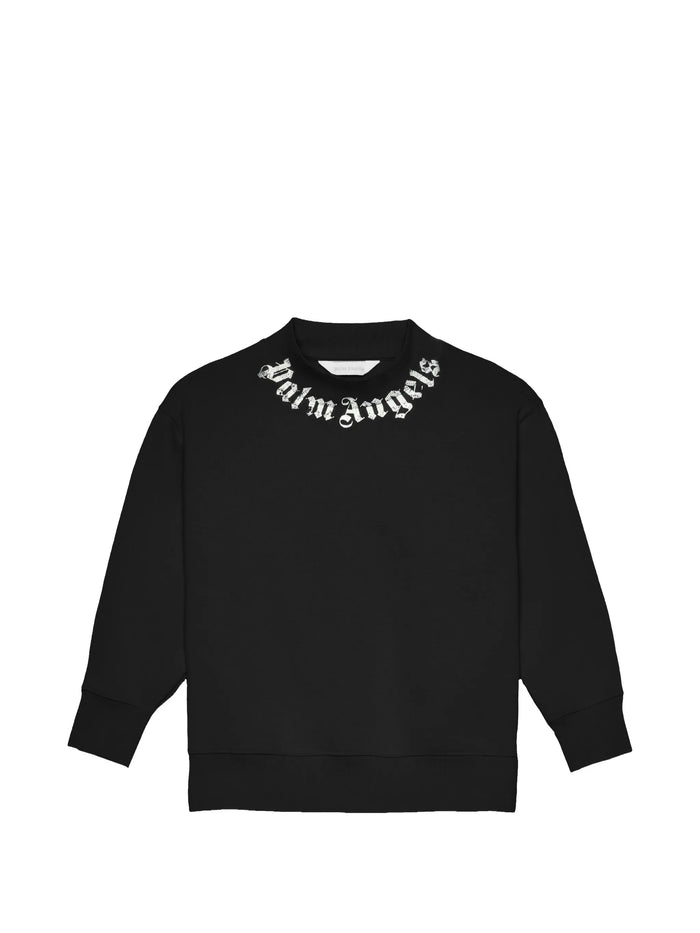 Neck Logo Brushed Reg. Crew Black Felpa