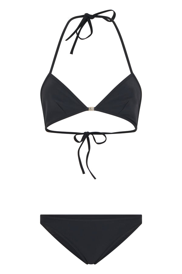 Bikini Triangle Black Polyamide Bikinis