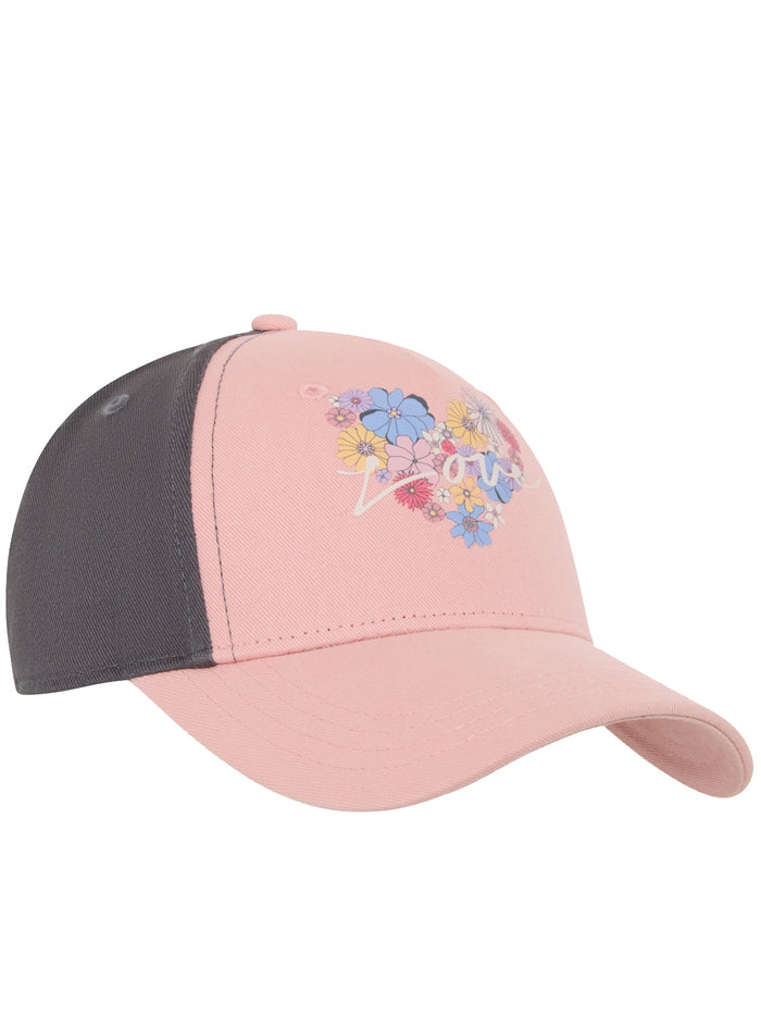 Caps W Badge Pink & Purple Cappello