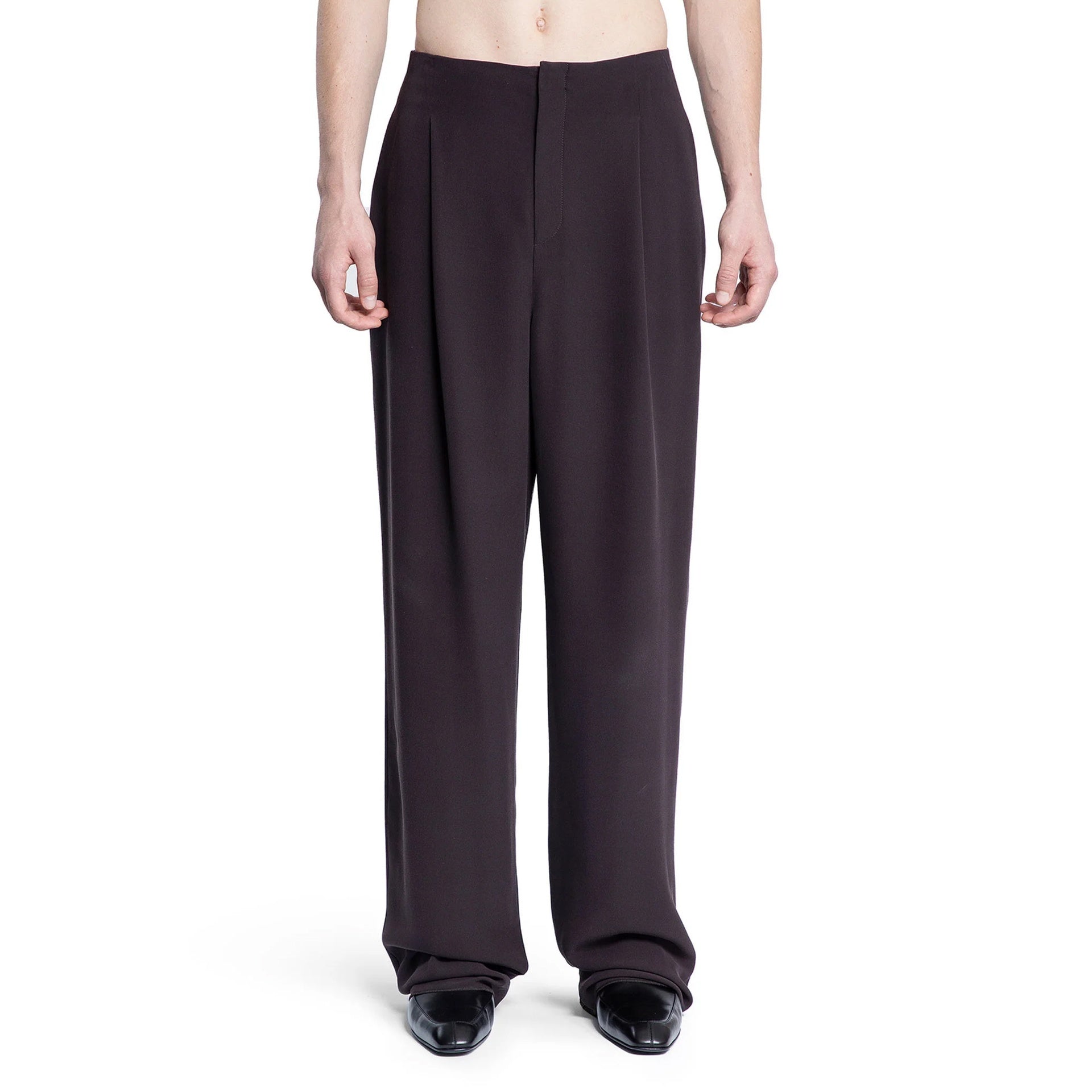 Silk Pants Brown