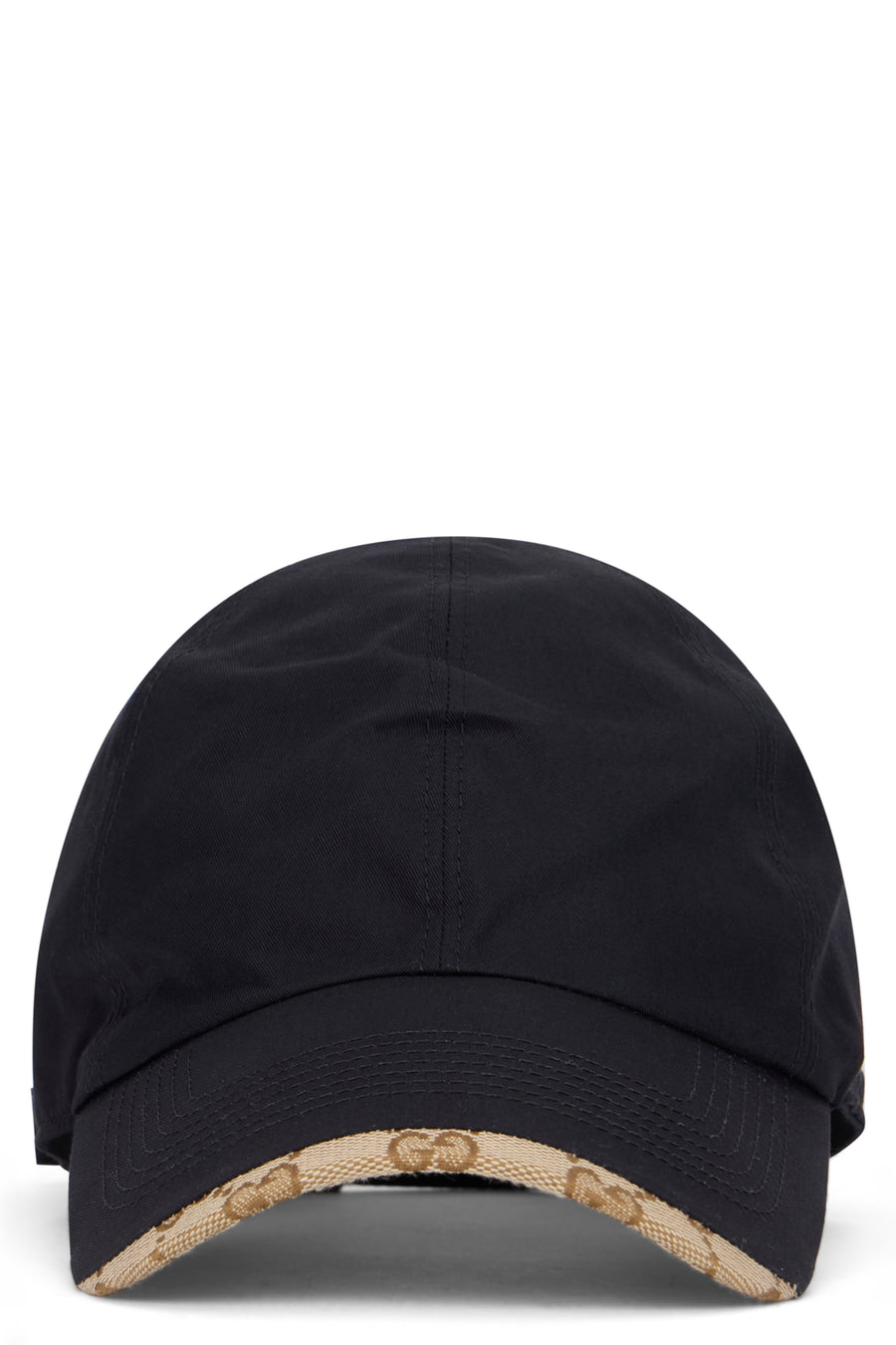 Cotton Canvas Cap Black-Beige Black/beige Hat