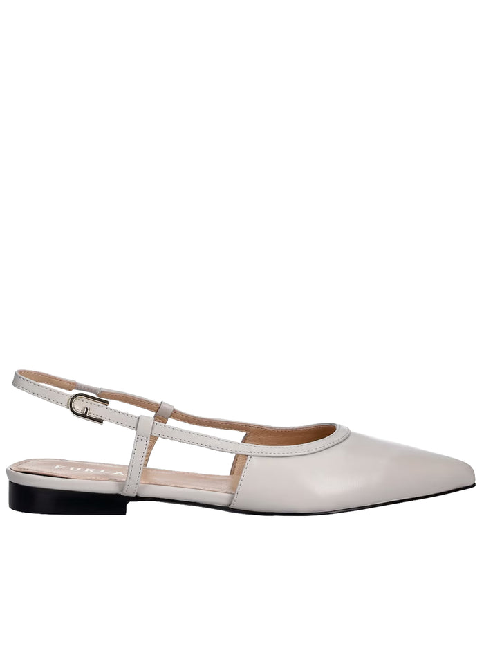 Punta Vallerina Slingback Nude & Neutrals Leather | Calzature