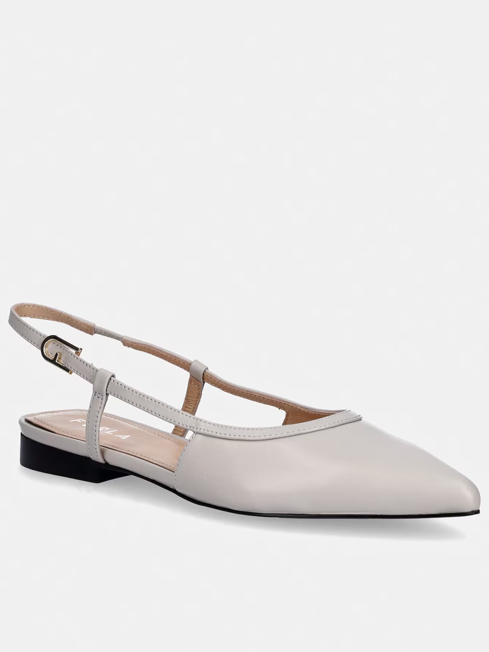 Punta Vallerina Slingback Nude & Neutrals Leather | Calzature
