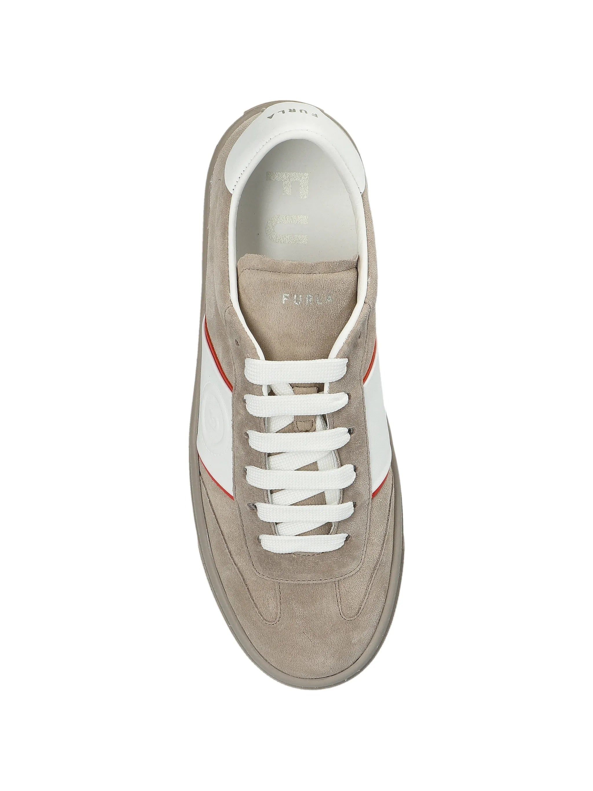 Enjoy Lace Uo Sneaker Nude & Neutrals Linen/flax | Calzature