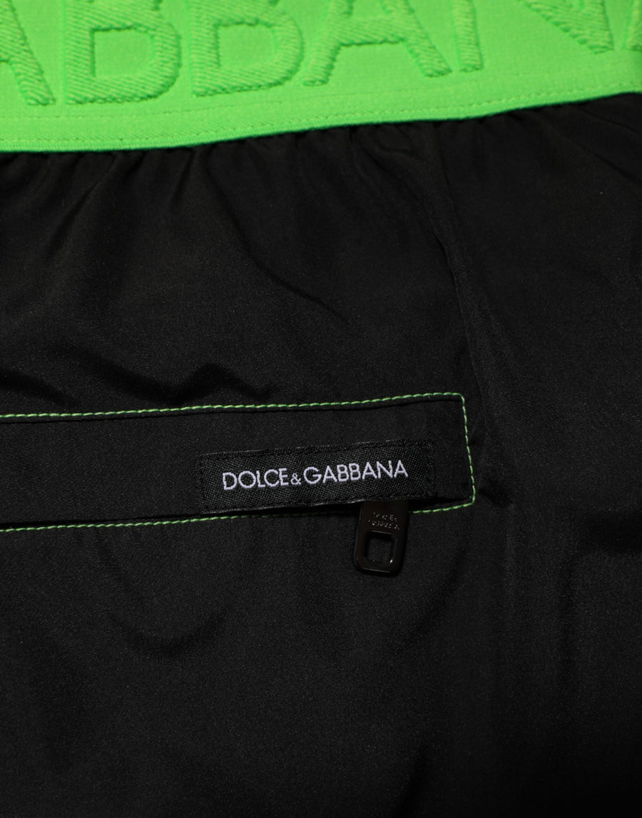 Dolce & Gabbana 100% Nylon; Lining: 85% Nylon swim shorts in black