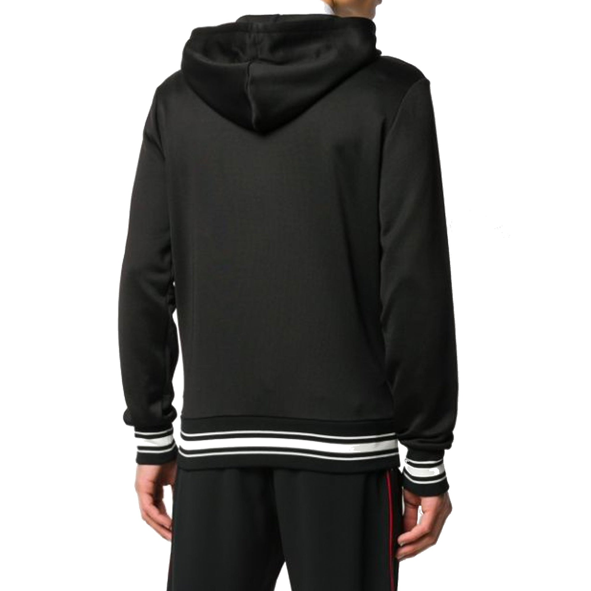 Alexander Mcqueen Logo Hooded Sweatshirt Black Cotton