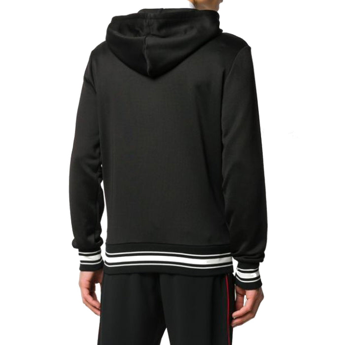 Alexander Mcqueen Logo Hooded Sweatshirt Black Cotton