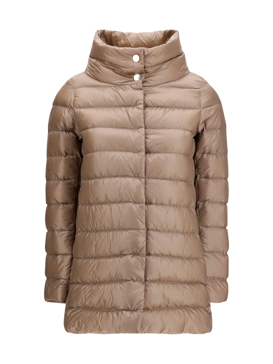 Herno 100% Polyester down jacket in beige