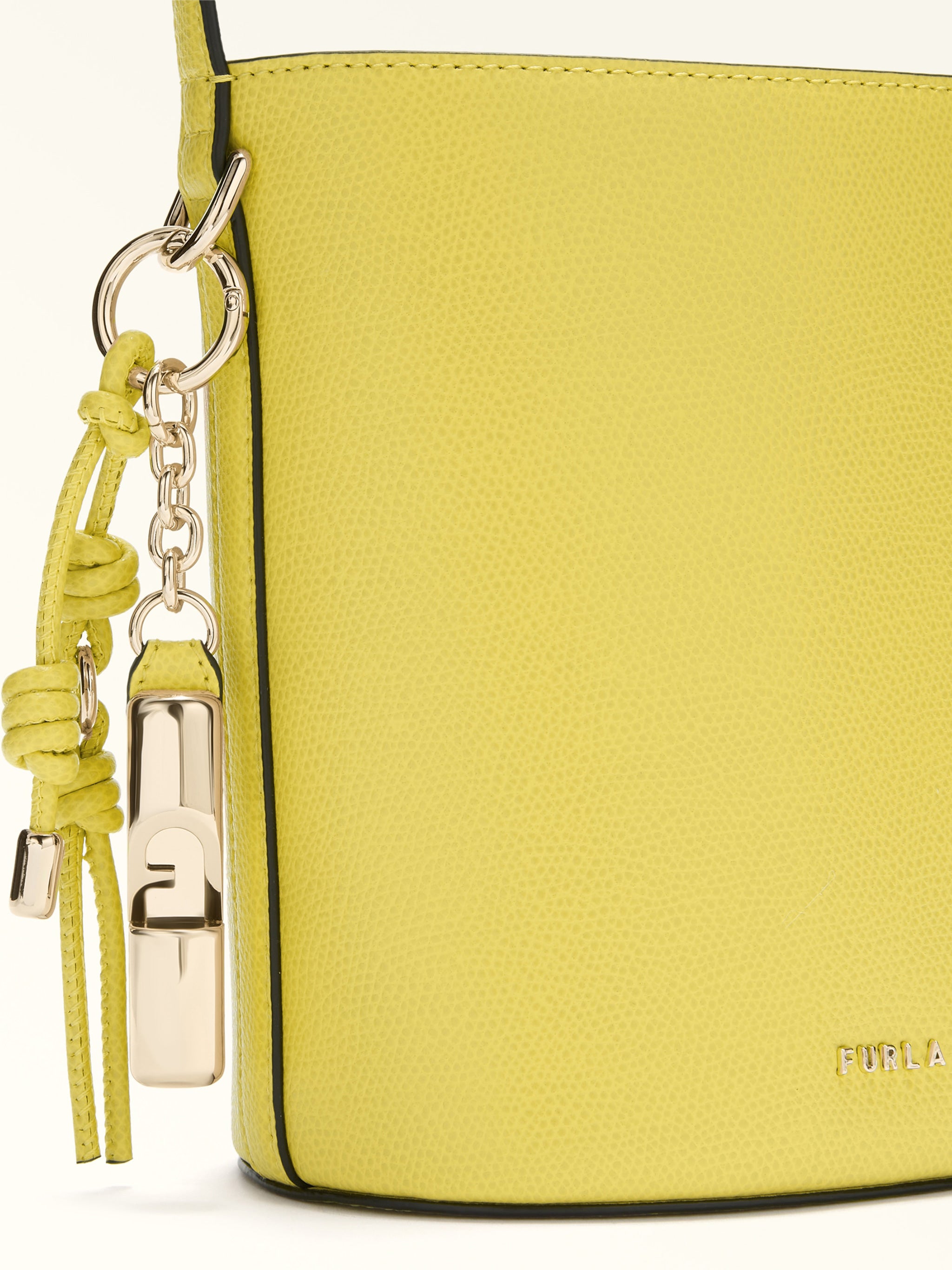 Roxie Bucket Bag Yellow & Orange Leather Interno:pl Borsa
