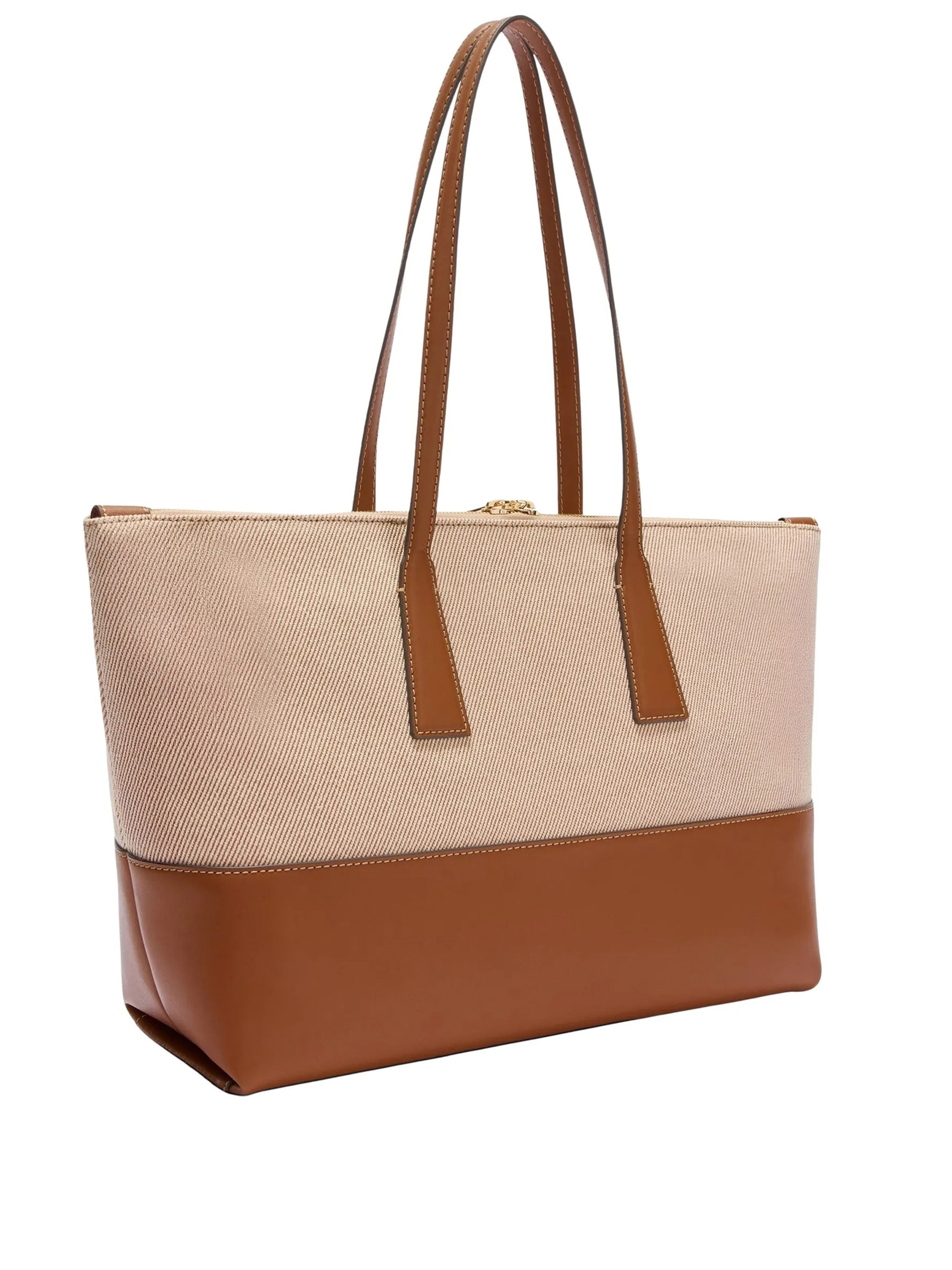 Olivia L Tote Brown Co Leather Interno:pl Borsa