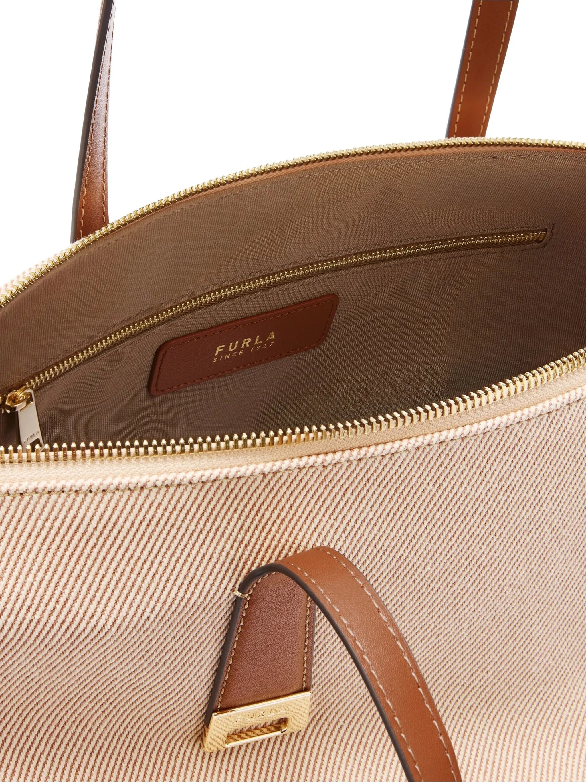 Olivia L Tote Brown Co Leather Interno:pl Borsa