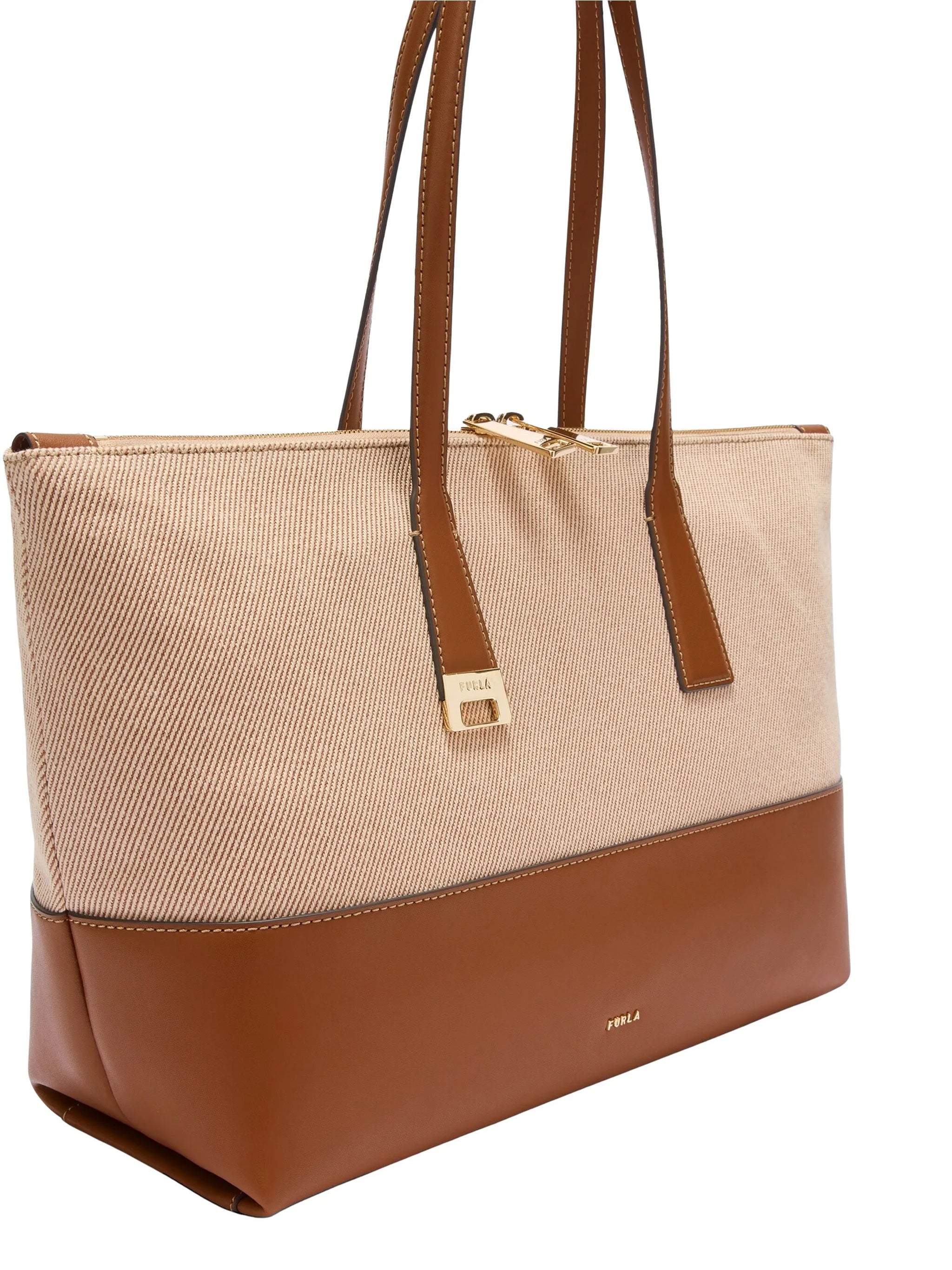Olivia L Tote Brown Co Leather Interno:pl Borsa