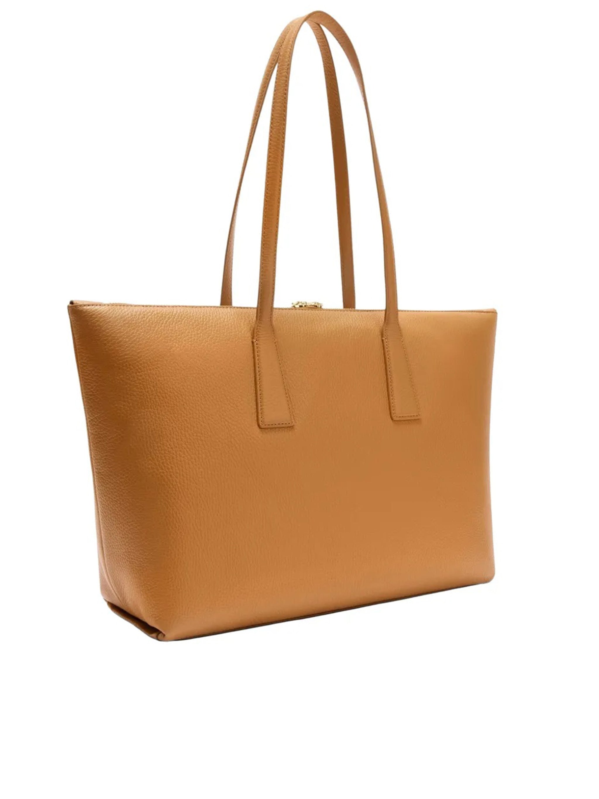 Olivia L Tote Brown Leather Interno:pl Borsa