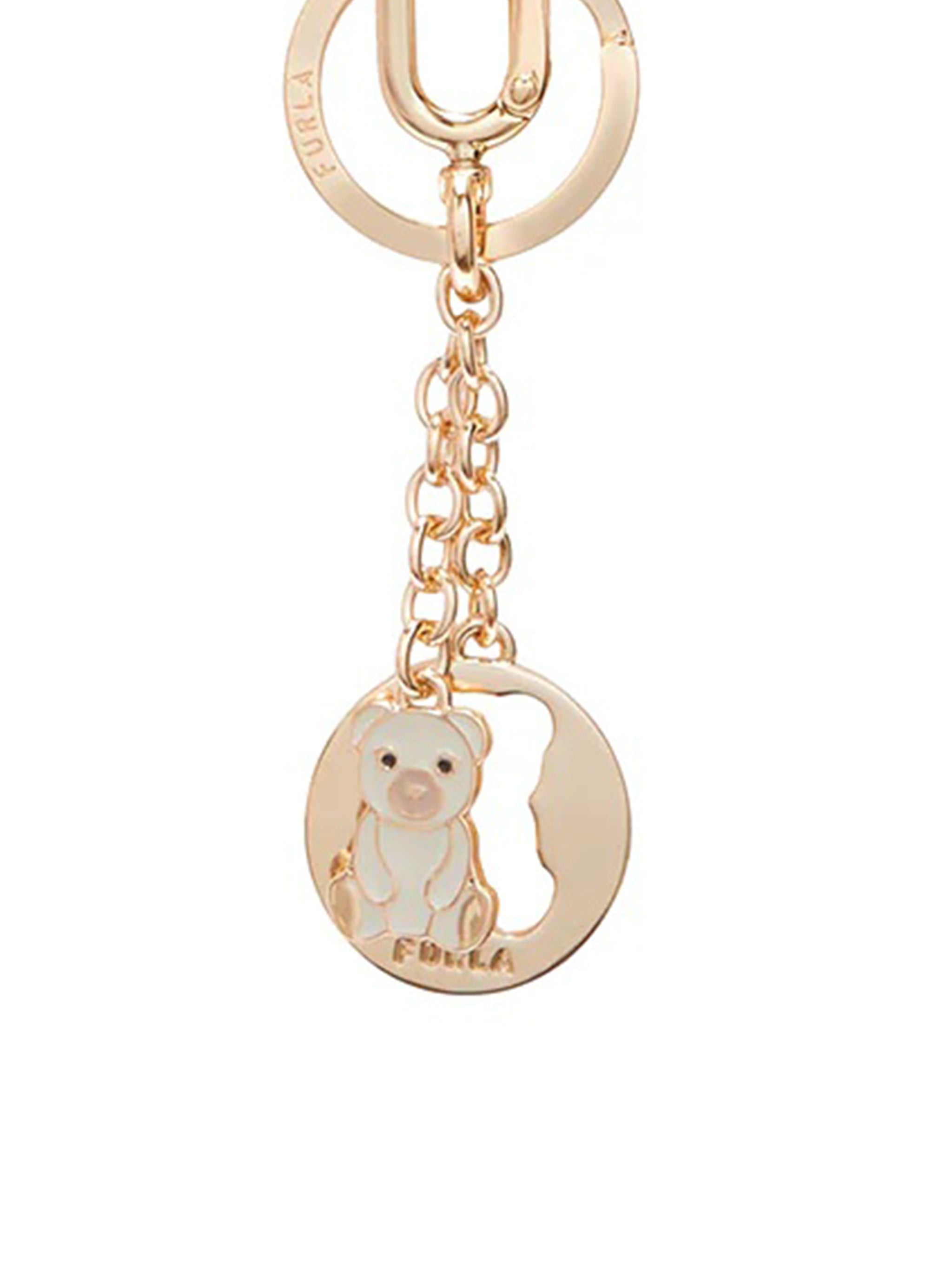 Crystal Keyring Bear Metallic Zamak Brass Iron Resin Object