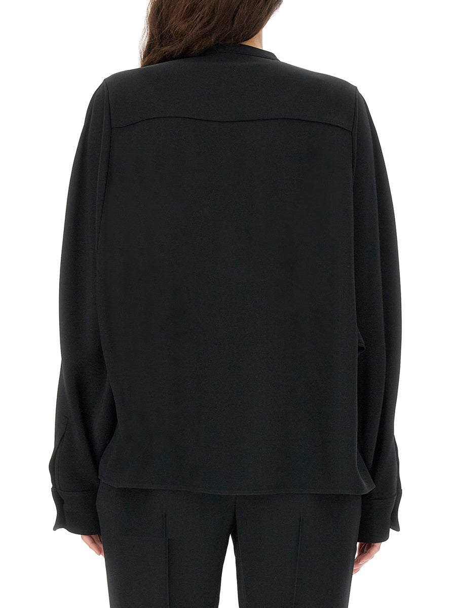 Viscose Blend Shirt Black Acetate
