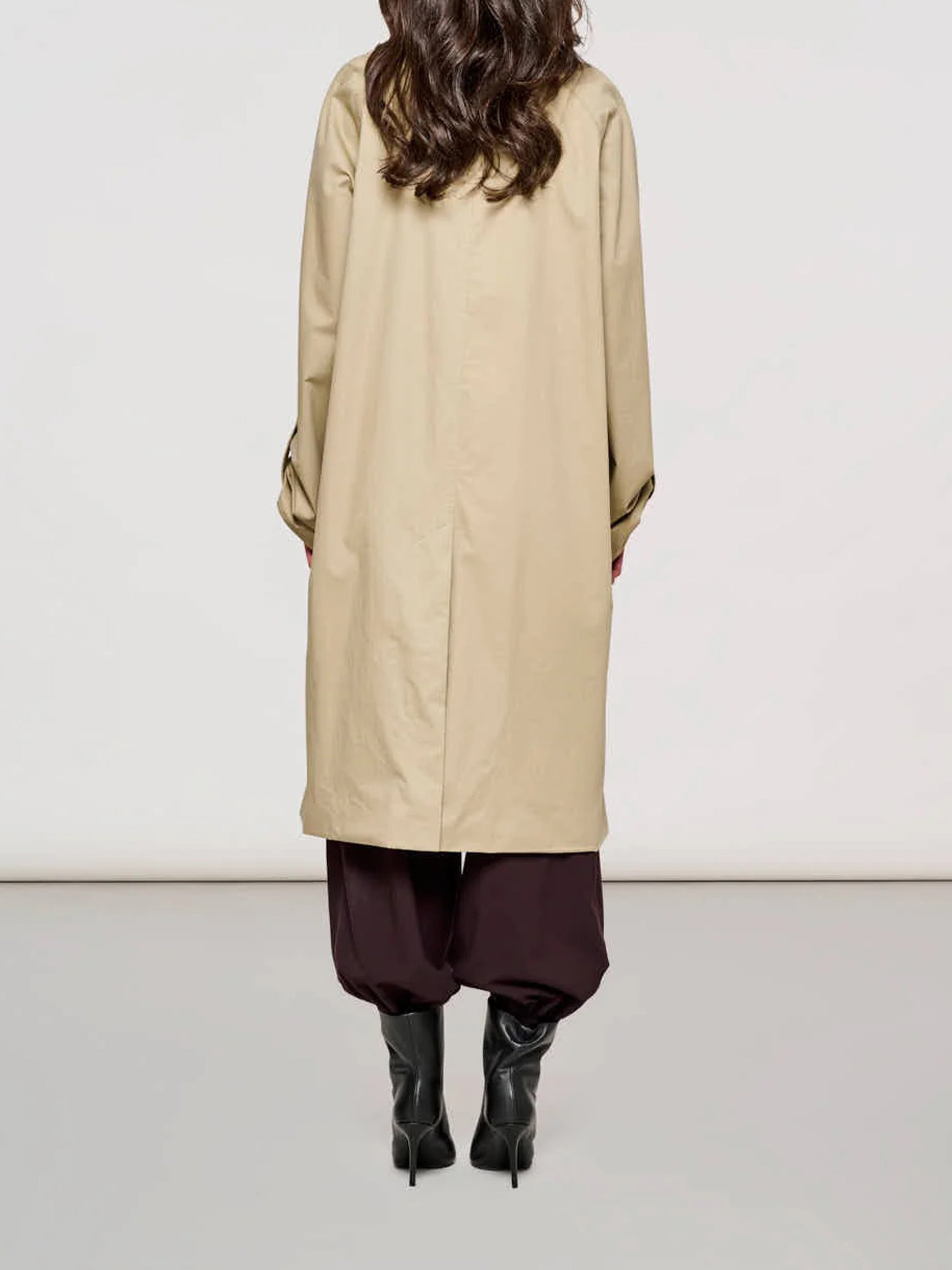Trench Cotone Smerigliato Nude & Neutrals