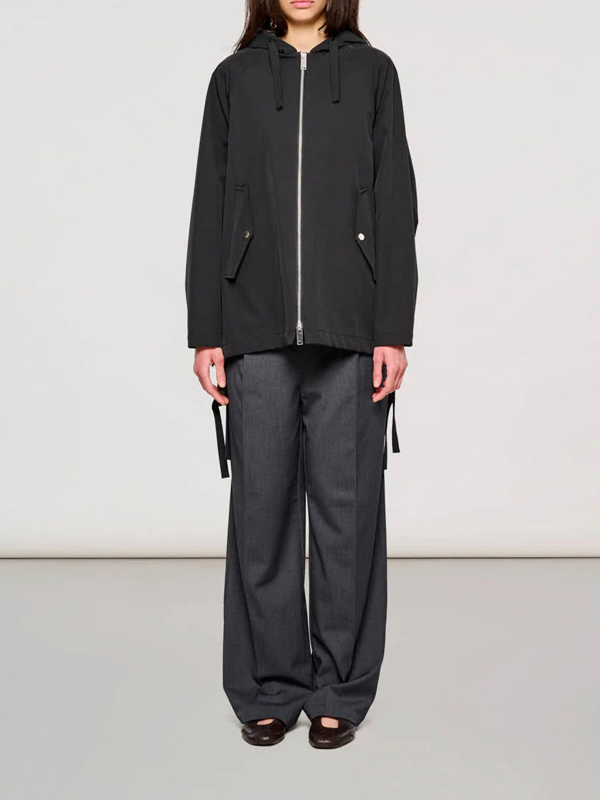 Cape Two Layers Black Cappotto