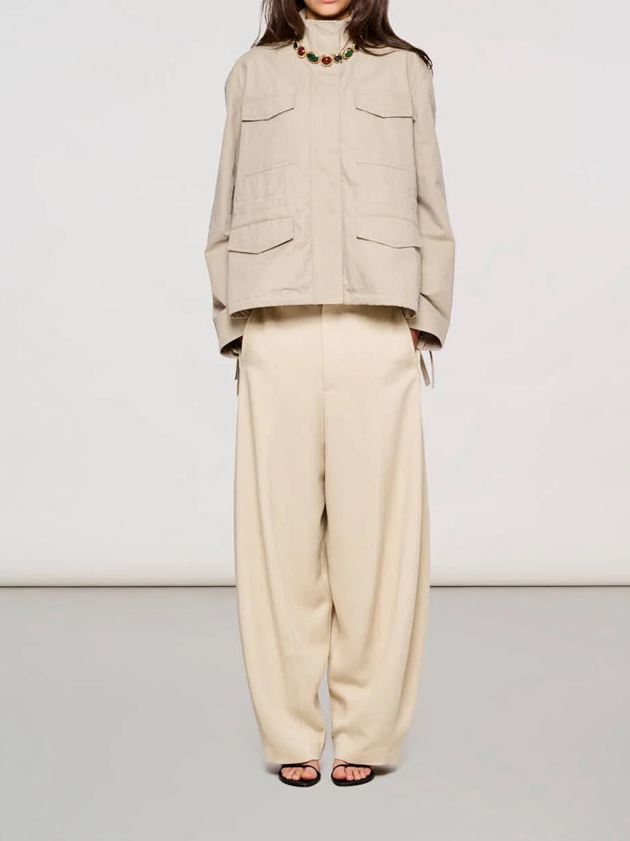 Field Jacket Cotton Tech Nude & Neutrals Giacca