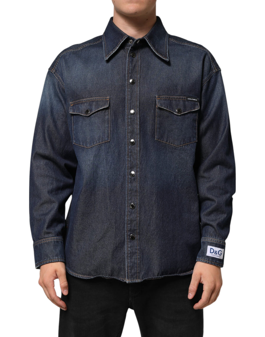 Dolce & Gabbana 100% Cotton shirt in blue