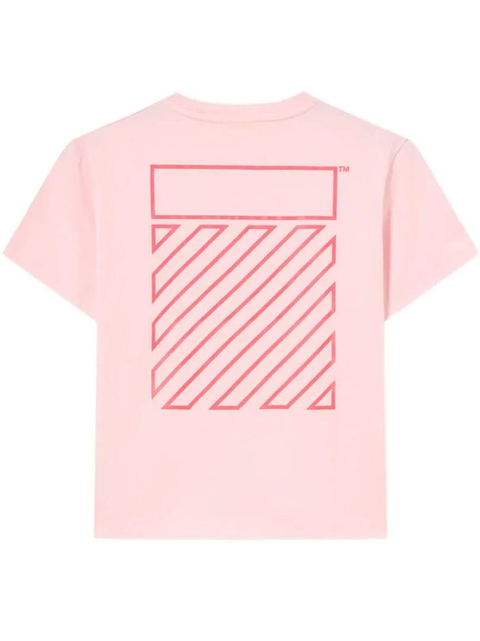 Off Diag Tee S-s Pink & Purple T-shirt
