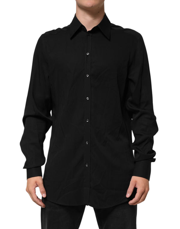 Dolce & Gabbana 100% Viscose shirt in black